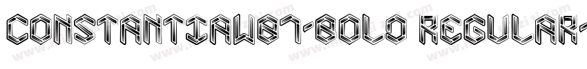 ConstantiaW01-Bold Regular字体转换